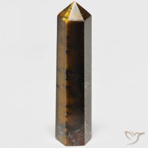 19.26 ct Brown Tiger's Eye Stone, Natural Tiger's Eye in Pencil Cut Shape for Sale