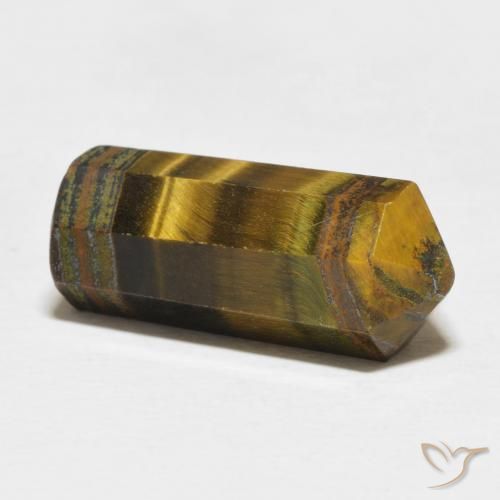 Tiger's Eye Gemstone in 20.9 x 8.8 mm Size for Sale, Tiger's Eye Stone in Golden Brown Color