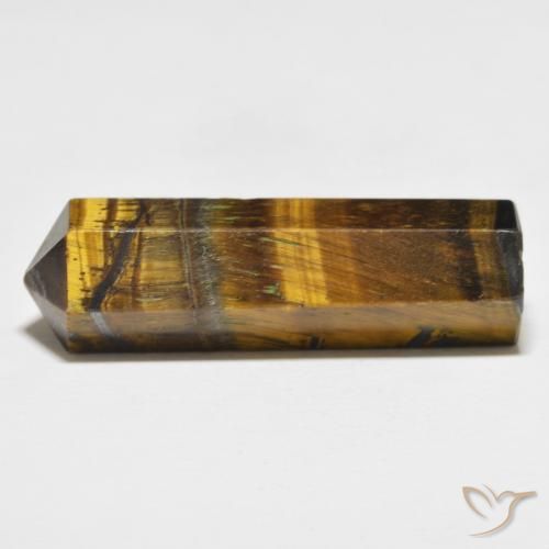 43.83 ct Brown Tiger's Eye Stone, Natural Tiger's Eye in Pencil Cut Shape for Sale