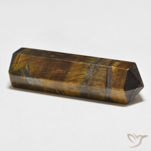 Tiger's Eye Gemstone in 36.9 x 12 mm Size for Sale, Tiger's Eye Stone in Warm Brown Color