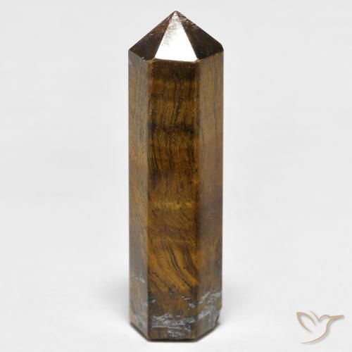 17.80ct Natural Yellowish Brown Tiger's Eye, Fancy, Opaque