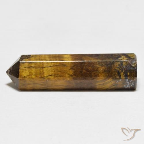 17.80 ct Brown Tiger's Eye Stone, Natural Tiger's Eye in Pencil Cut Shape for Sale