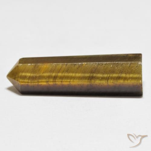 27.04 ct Brown Tiger's Eye Stone, Natural Tiger's Eye in Pencil Cut Shape for Sale