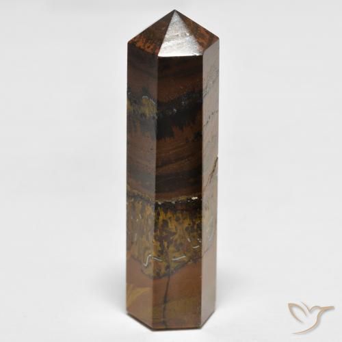 36.68ct Natural Yellowish Brown Tiger's Eye, Fancy, Opaque