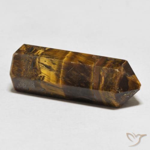 Tiger's Eye Gemstone in 25.6 x 9.4 mm Size for Sale, Tiger's Eye Stone in Warm Brown Color