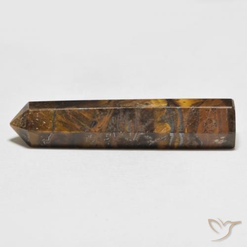 29.75ct Natural Yellowish Brown Tiger's Eye, Fancy, Opaque