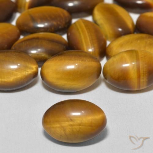 3.79ct Natural Warm Brown Tiger's Eye, Oval, Opaque