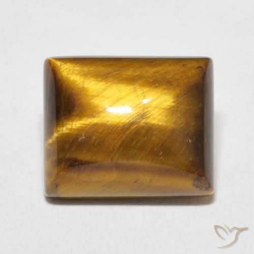 6.23ct Natural Medium Brown Tiger's Eye, Baguette, Opaque
