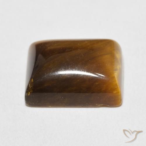 Tiger's Eye Gemstone in 12 x 10 mm (calibrated) Size for Sale, Tiger's Eye Stone in Golden Brown Color