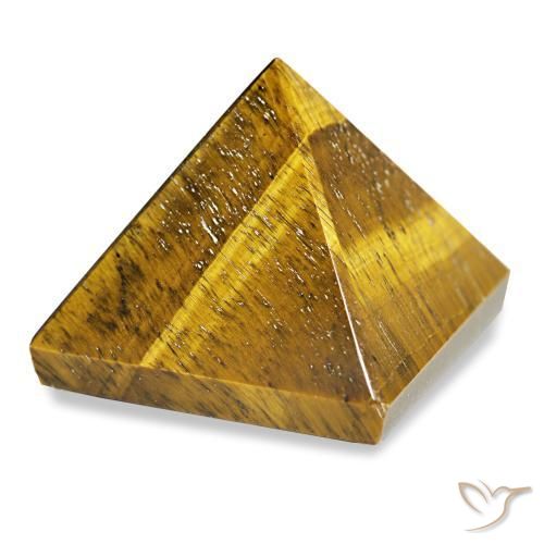 76.33 ct Brown Tiger's Eye Stone, Natural Tiger's Eye in Pyramid Cabochon Shape for Sale