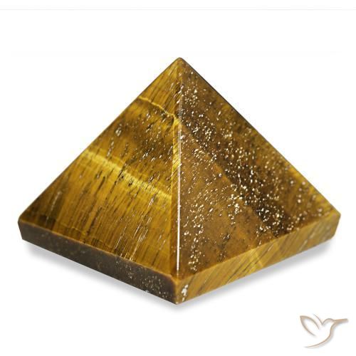 Tiger's Eye Gemstone in 25.2 x 25 mm Size for Sale, Tiger's Eye Stone in Golden Brown Color