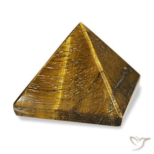 72.47 ct Brown Tiger's Eye Stone, Natural Tiger's Eye in Pyramid Cabochon Shape for Sale