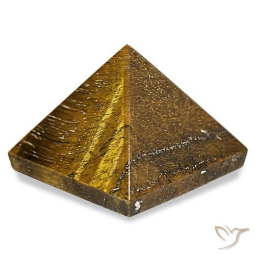 Tiger's Eye Gemstone in 25.3 x 25.2 mm Size for Sale, Tiger's Eye Stone in Golden Brown Color