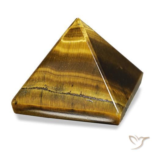 80.21 ct Brown Tiger's Eye Stone, Natural Tiger's Eye in Pyramid Cabochon Shape for Sale