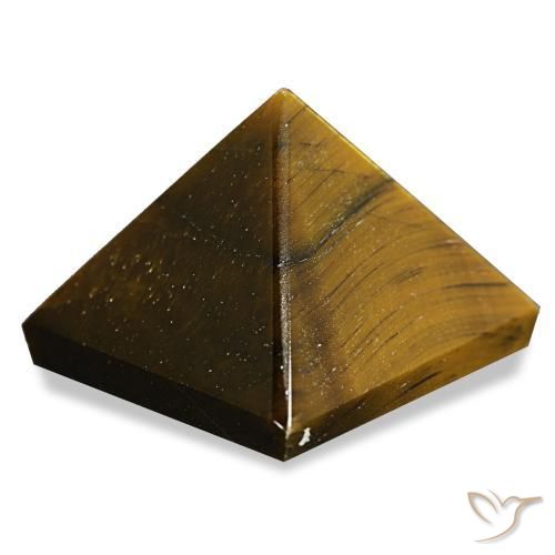 Tiger's Eye Gemstone in 25.4 x 24.9 mm Size for Sale, Tiger's Eye Stone in Yellowish Brown Color