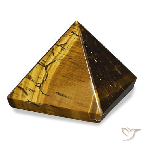 97.28 ct Brown Tiger's Eye Stone, Natural Tiger's Eye in Pyramid Cabochon Shape for Sale