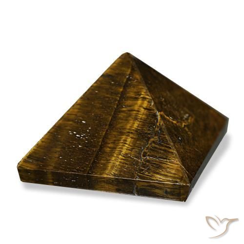 71.50 ct Brown Tiger's Eye Stone, Natural Tiger's Eye in Pyramid Cabochon Shape for Sale