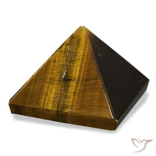 85.18 ct Brown Tiger's Eye Stone, Natural Tiger's Eye in Pyramid Cabochon Shape for Sale