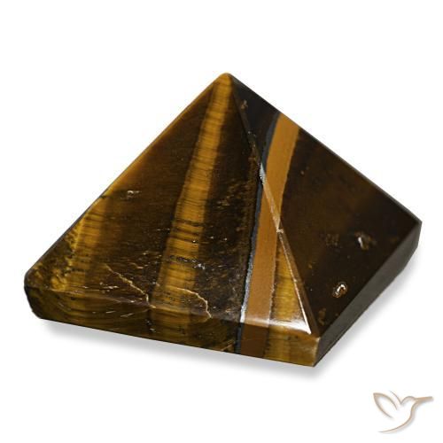81.38 ct Brown Tiger's Eye Stone, Natural Tiger's Eye in Pyramid Cabochon Shape for Sale