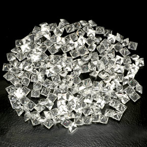 Topaz Gemstone in 3 x 3 mm Size for Sale, Topaz Stone in White Color