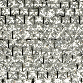 32.79 ct White Topaz Stone, Natural Topaz in Princess-Cut Shape for Sale