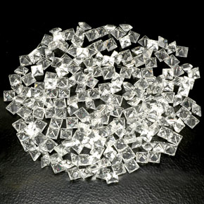 Topaz Gemstone in 3 x 3 mm Size for Sale, Topaz Stone in White Color