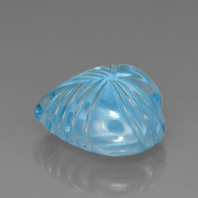 Topaz Gemstone in 19.3 x 18 mm Size for Sale, Topaz Stone in Sky Blue Color