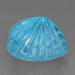 Topaz Gemstone in 20 x 18.2 mm Size for Sale, Topaz Stone in Swiss Blue Color