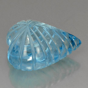 Topaz Gemstone in 22.8 x 18.4 mm Size for Sale, Topaz Stone in Swiss Blue Color