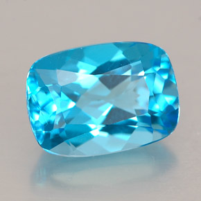 3.58 ct Blue Topaz Stone, Natural Topaz in Cushion-Cut Shape for Sale