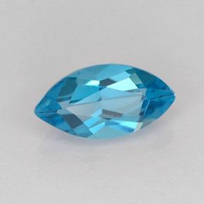 1.40 ct Blue Topaz Gemstone, Topaz Gem in Marquise Facet Shape for Sale.