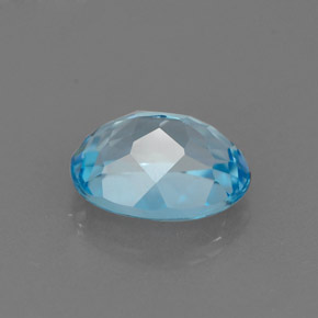 Topaz Gemstone in 8 x 6 mm (calibrated) Size for Sale, Topaz Stone in Swiss Blue Color