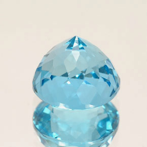Topaz Gemstone in 8 mm (calibrated) Size for Sale, Topaz Stone in Swiss Blue Color