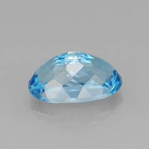 Topaz Gemstone in 10 x 6.3 mm Size for Sale, Topaz Stone in Swiss Blue Color
