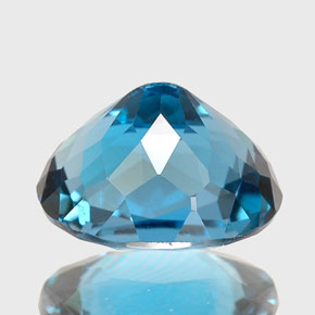 Topaz Gemstone in 9 x 7 mm (calibrated) Size for Sale, Topaz Stone in London Blue Color
