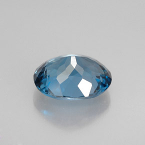 Topaz Gemstone in 9 x 7 mm (calibrated) Size for Sale, Topaz Stone in London Blue Color