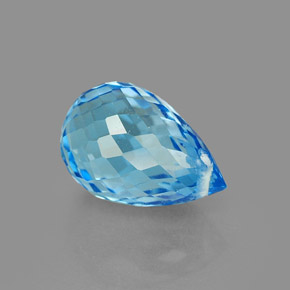 Topaz Gemstone in 8.6 x 5.8 mm Size for Sale, Topaz Stone in Swiss Blue Color