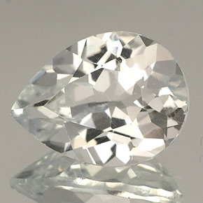 10.43 ct White Topaz Stone, Natural Topaz in Pear Facet Shape for Sale