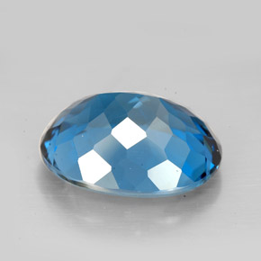 Topaz Gemstone in 14.7 x 11.8 mm Size for Sale, Topaz Stone in London Blue Color