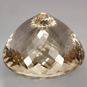 Topaz Gemstone in 39.7 x 37.5 mm Size for Sale, Topaz Stone in Light Champagne Color