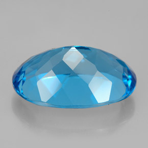 Topaz Gemstone in 17.1 x 11.9 mm Size for Sale, Topaz Stone in Swiss Blue Color