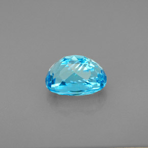Topaz Gemstone in 8 x 6 mm (calibrated) Size for Sale, Topaz Stone in Swiss Blue Color