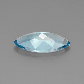 Topaz Gemstone in 17.1 x 8.5 mm Size for Sale, Topaz Stone in Swiss Blue Color