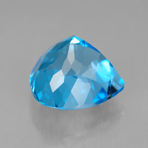 Topaz Gemstone in 12.3 x 12 mm Size for Sale, Topaz Stone in Swiss Blue Color