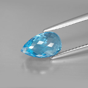 Topaz Gemstone in 9.9 x 6 mm Size for Sale, Topaz Stone in Swiss Blue Color
