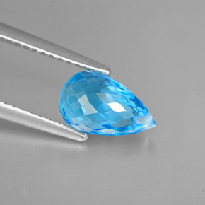 Topaz Gemstone in 9.3 x 5.7 mm Size for Sale, Topaz Stone in Swiss Blue Color