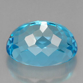 Topaz Gemstone in 14 x 10.5 mm Size for Sale, Topaz Stone in Swiss Blue Color
