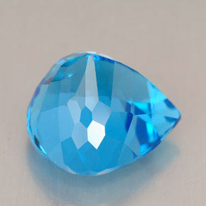 Topaz Gemstone in 14.1 x 13.9 mm Size for Sale, Topaz Stone in Swiss Blue Color