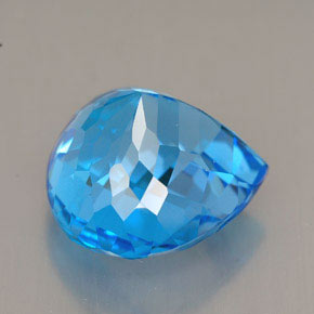 Topaz Gemstone in 14.1 x 14 mm Size for Sale, Topaz Stone in Swiss Blue Color