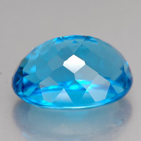 Topaz Gemstone in 14 x 10.8 mm Size for Sale, Topaz Stone in Swiss Blue Color